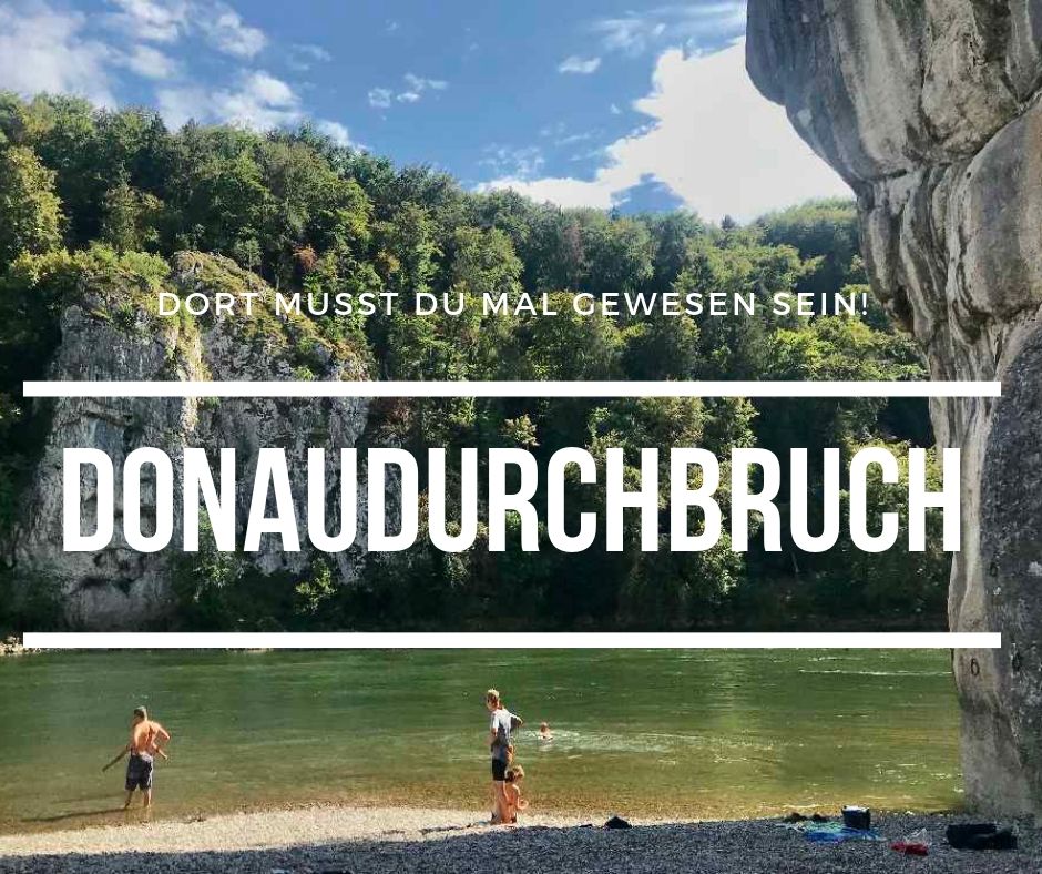 Der Reiseblogger in Bayern unterwegs: Am Donaudurchbruch mit den steilen Felsen an der Donau