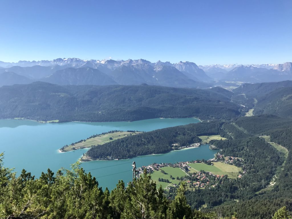 Walchensee wandern - mit Blick auf das Karwendel