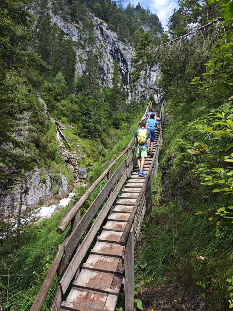 Aufstieg durch die Siilberkarklamm